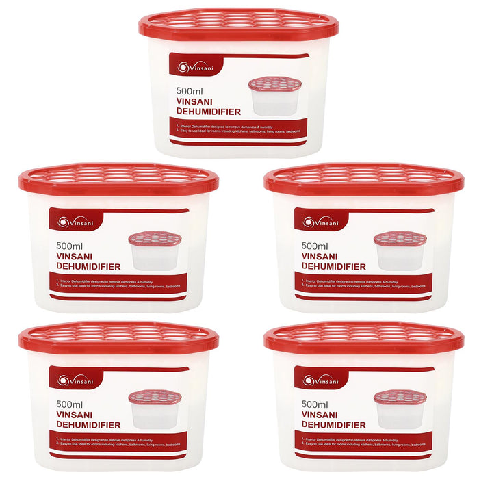 Moisture Absorber Tubs, 5 Pack - Damp & Condensation Traps