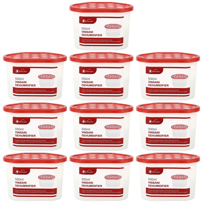 Moisture Absorber Tubs, 10 Pack - Damp & Condensation Traps